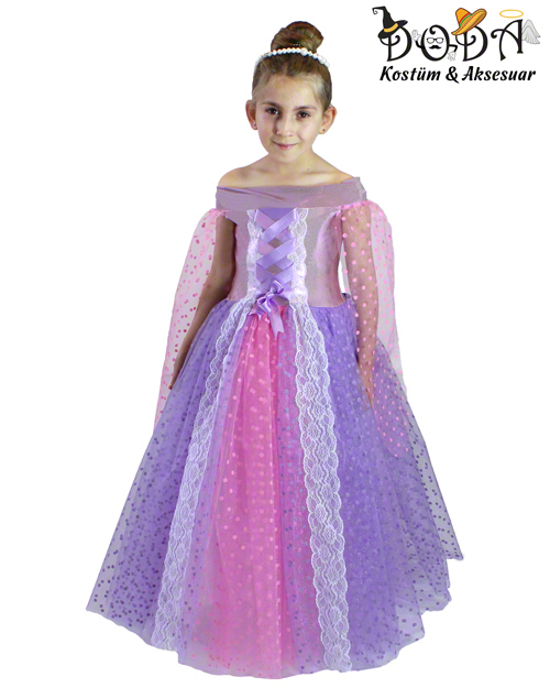 Prenses Çocuk Kostümü (Rapunzel)