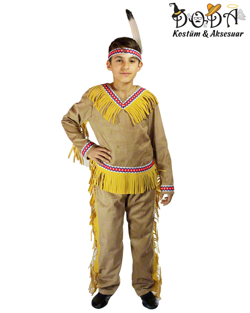 Amerika Çocuk Kostümü (Kızılderili)